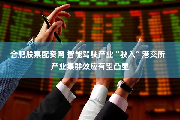 合肥股票配资网 智能驾驶产业“驶入”港交所  产业集群效应有望凸显