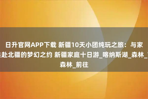 日升官网APP下载 新疆10天小团纯玩之旅:与家人共赴北疆的梦幻之约 新疆家庭十日游_喀纳斯湖_森林_前往